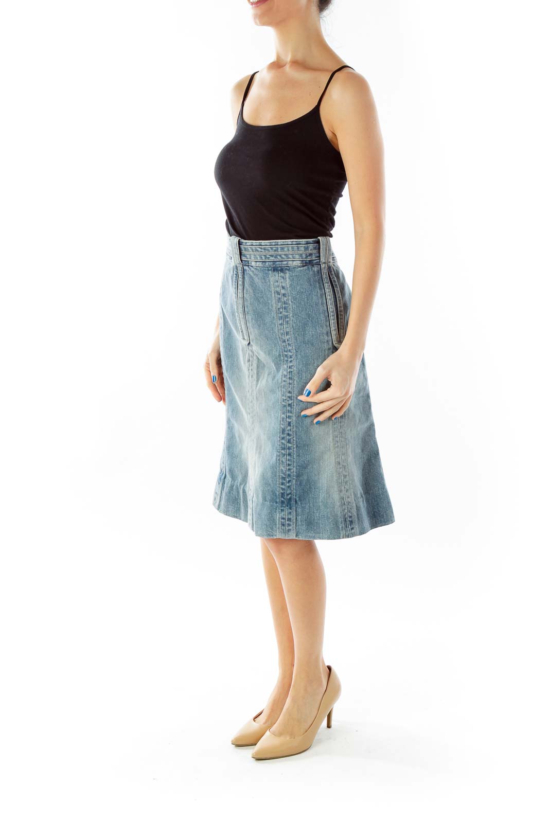 Blue Denim Skirt