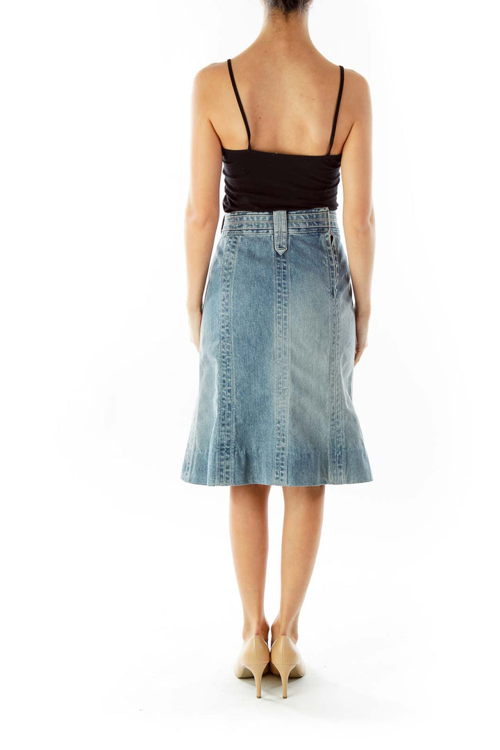 Blue Denim Skirt