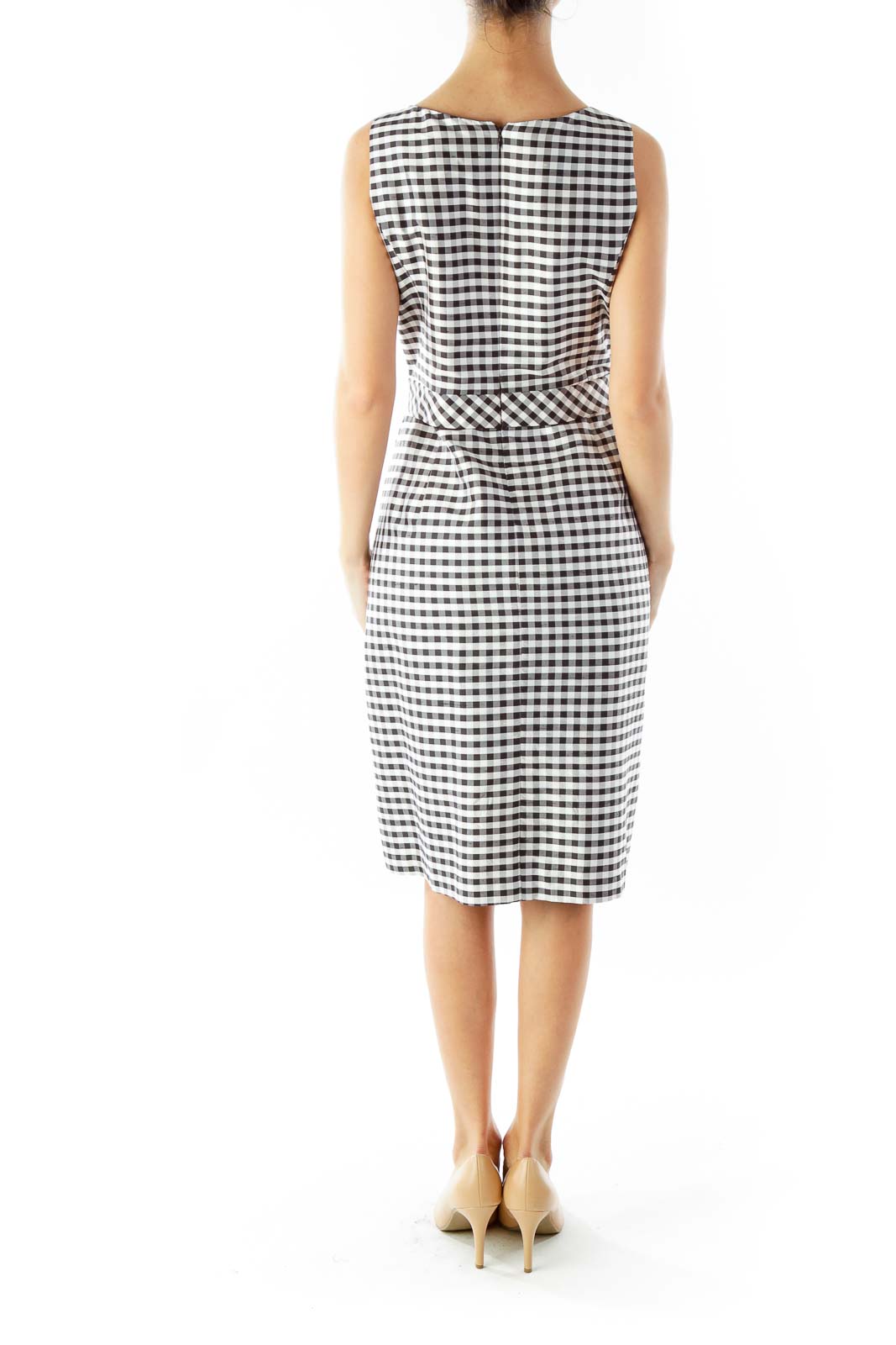 Black White Gingham Dress