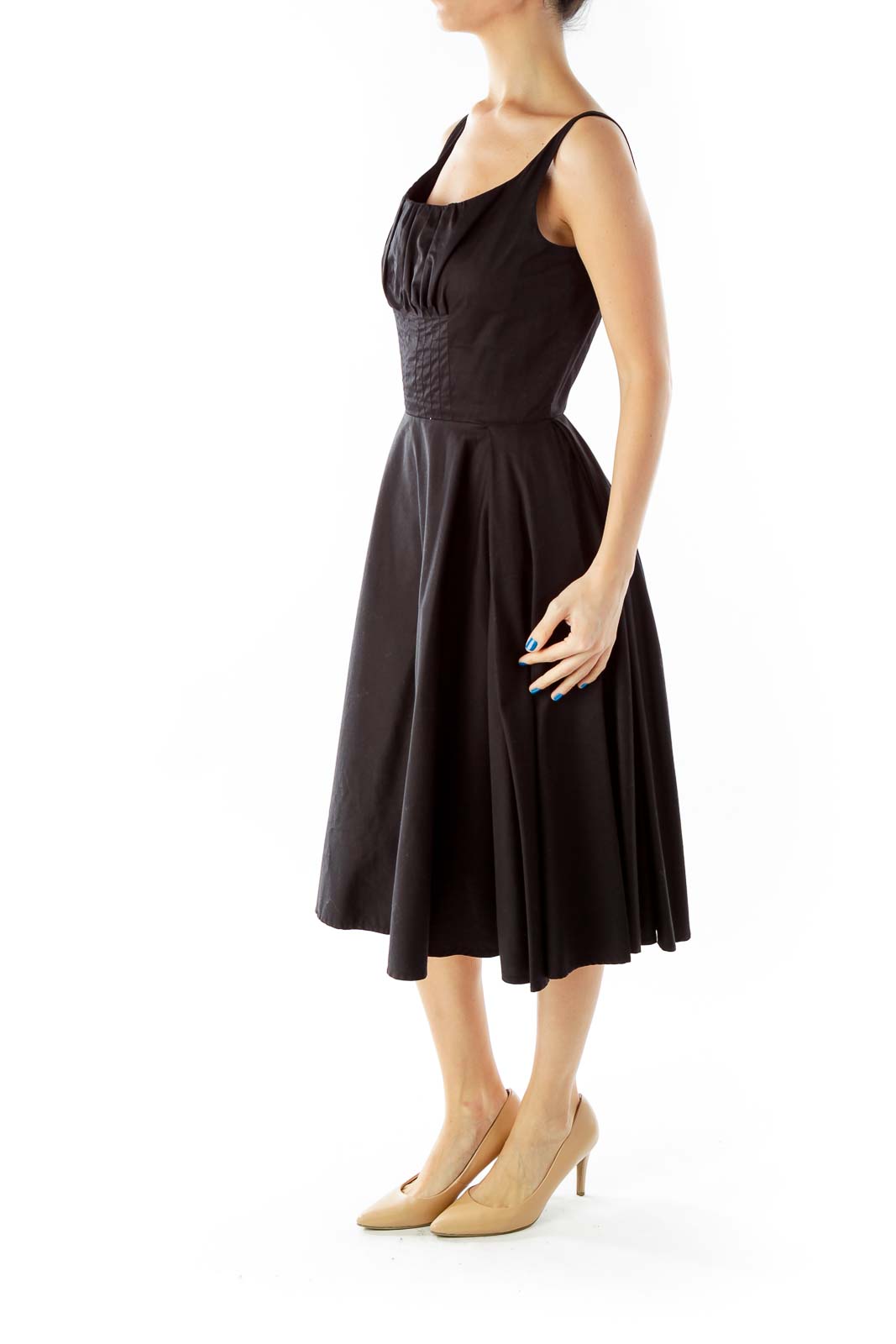 Black Empire Waist Dress