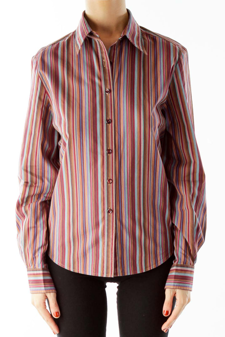 Multicolor Pinstriped Shirt