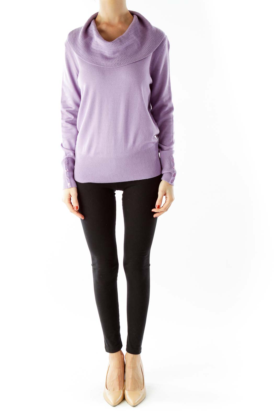 Violet Cowl Neck Sweater