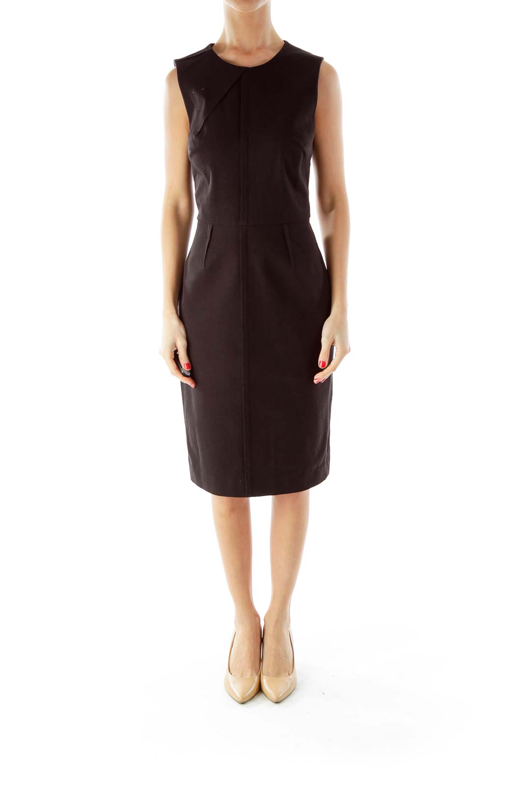 Black Fitted Work Dress