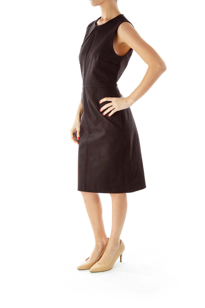 Black Fitted Work Dress