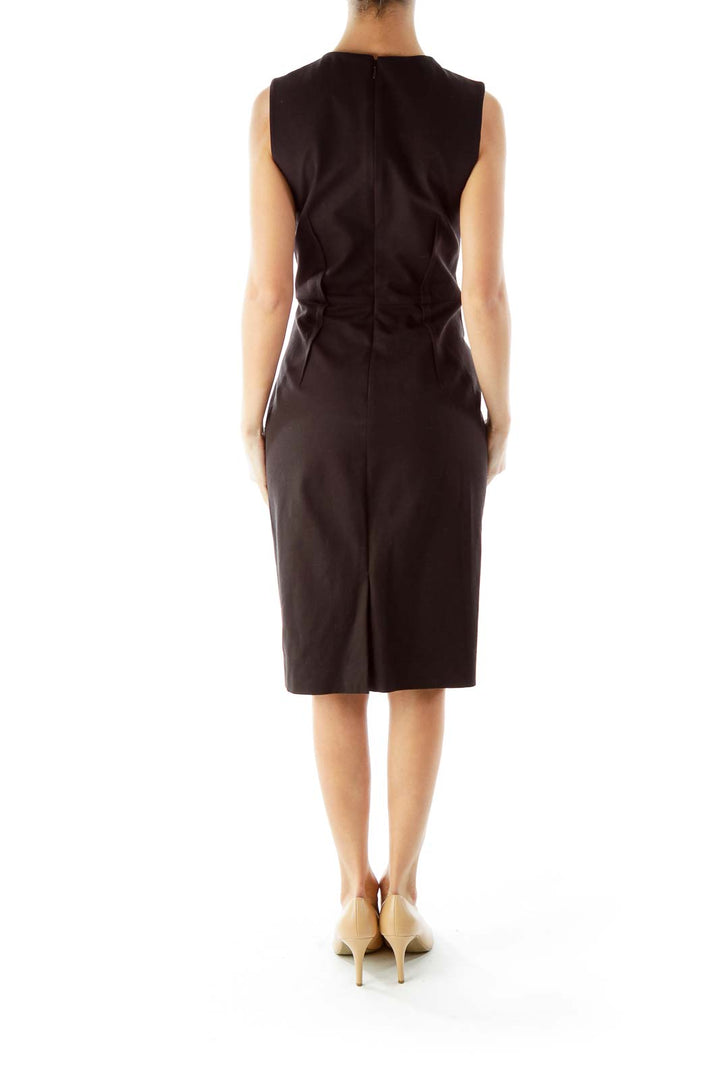 Black Fitted Work Dress