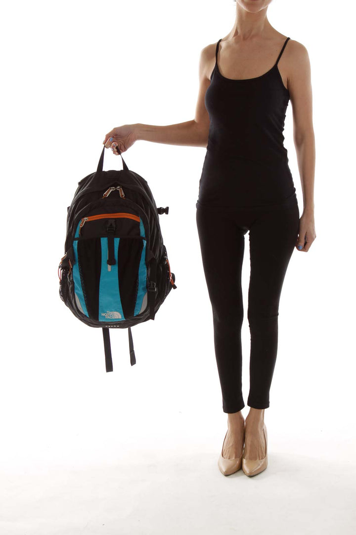 Black Blue Backpack