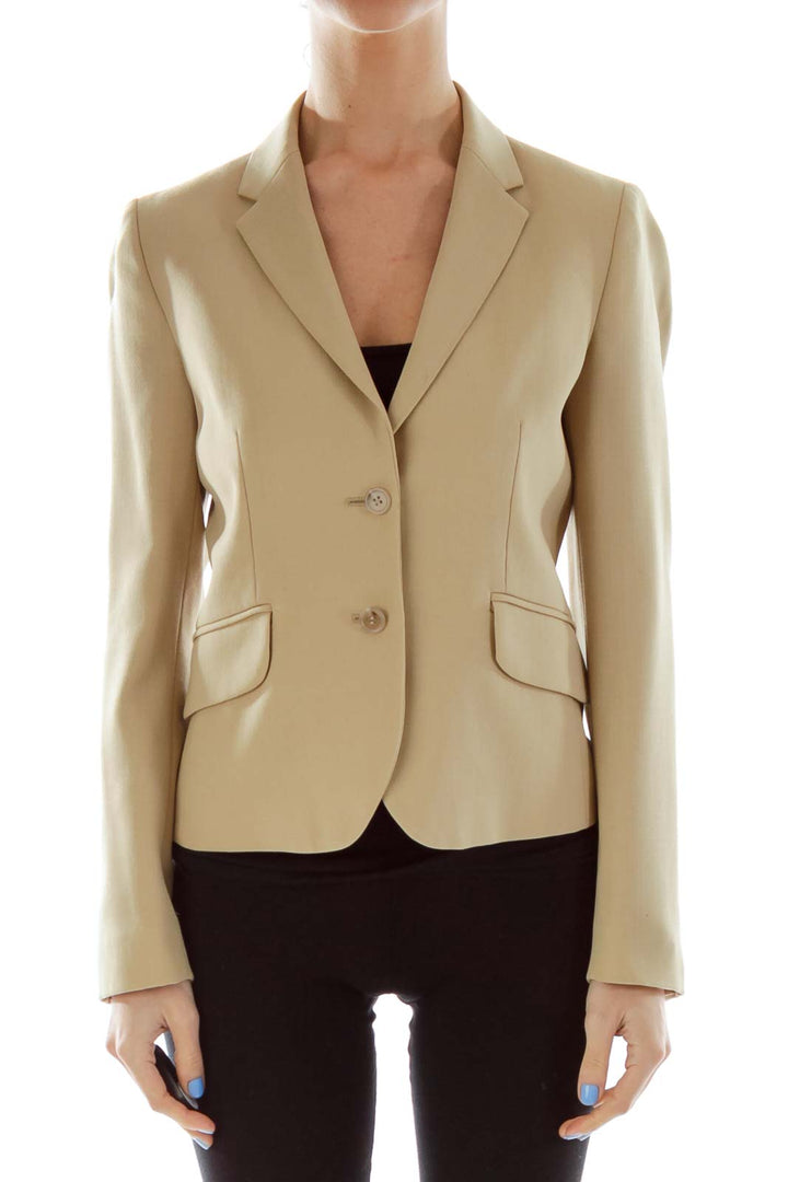 Beige Wool Blazer