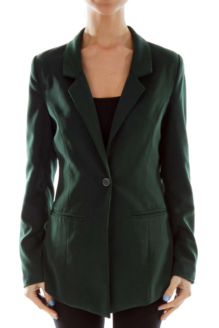 Green Fitted Blazer