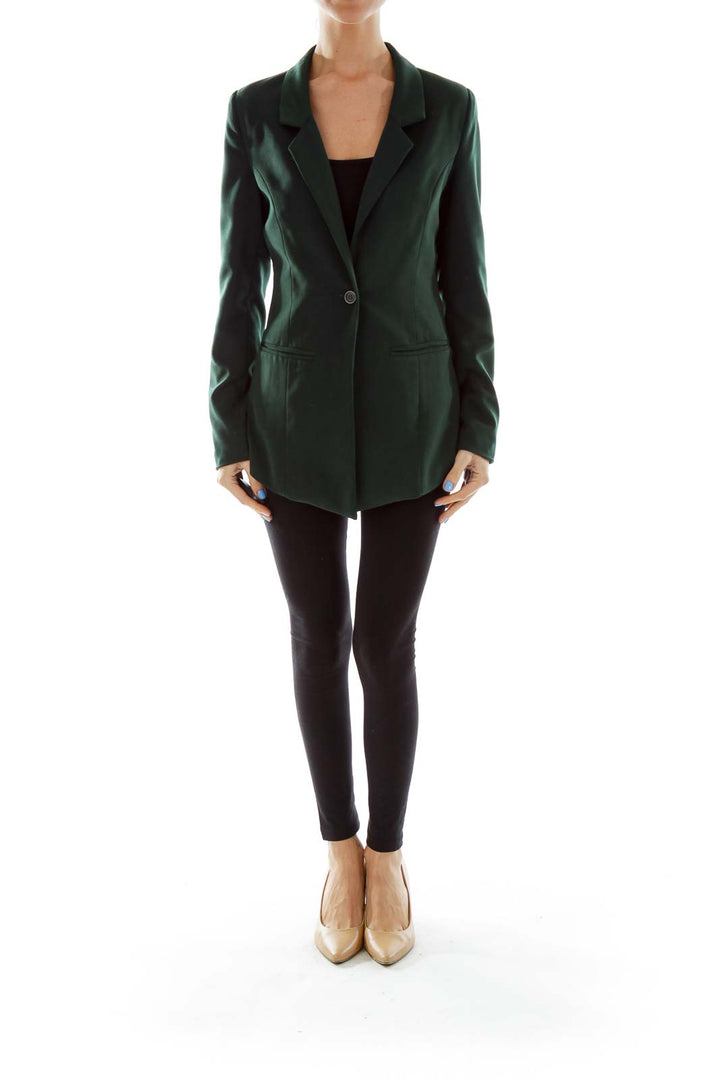 Green Fitted Blazer