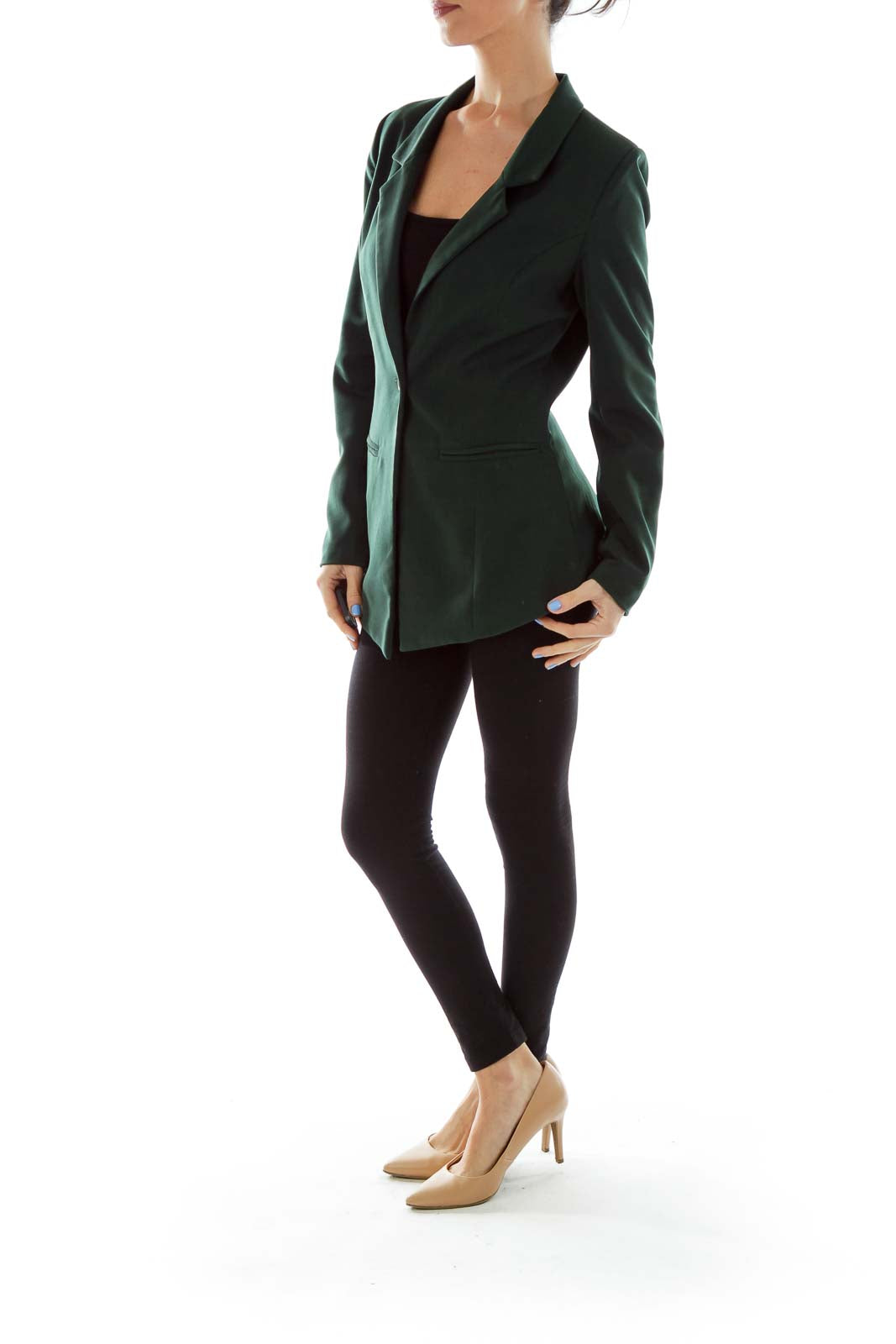 Green Fitted Blazer