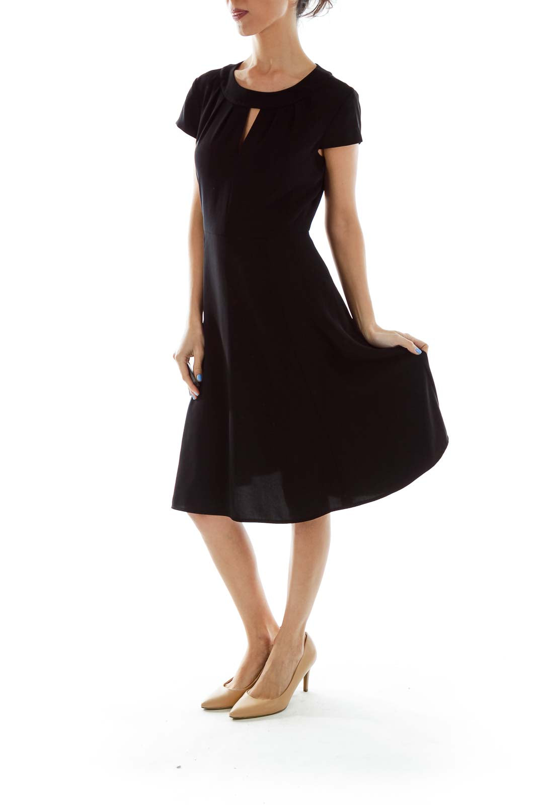 Black Fitted Work Dress