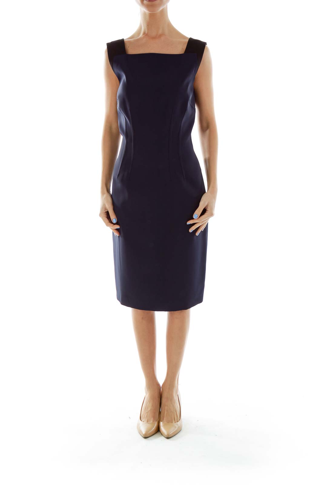 Navy Blue Work Dress