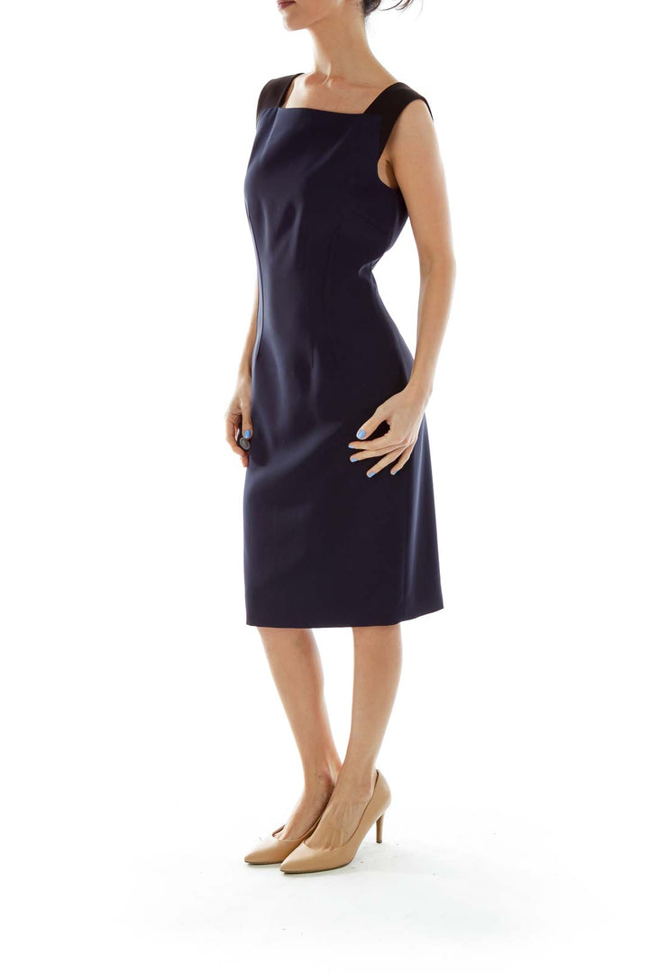 Navy Blue Work Dress