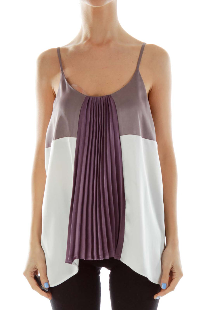 Beige Purple Cami