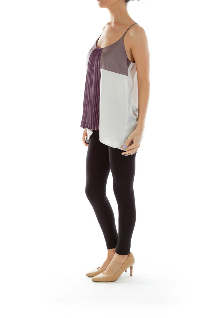 Beige Purple Cami