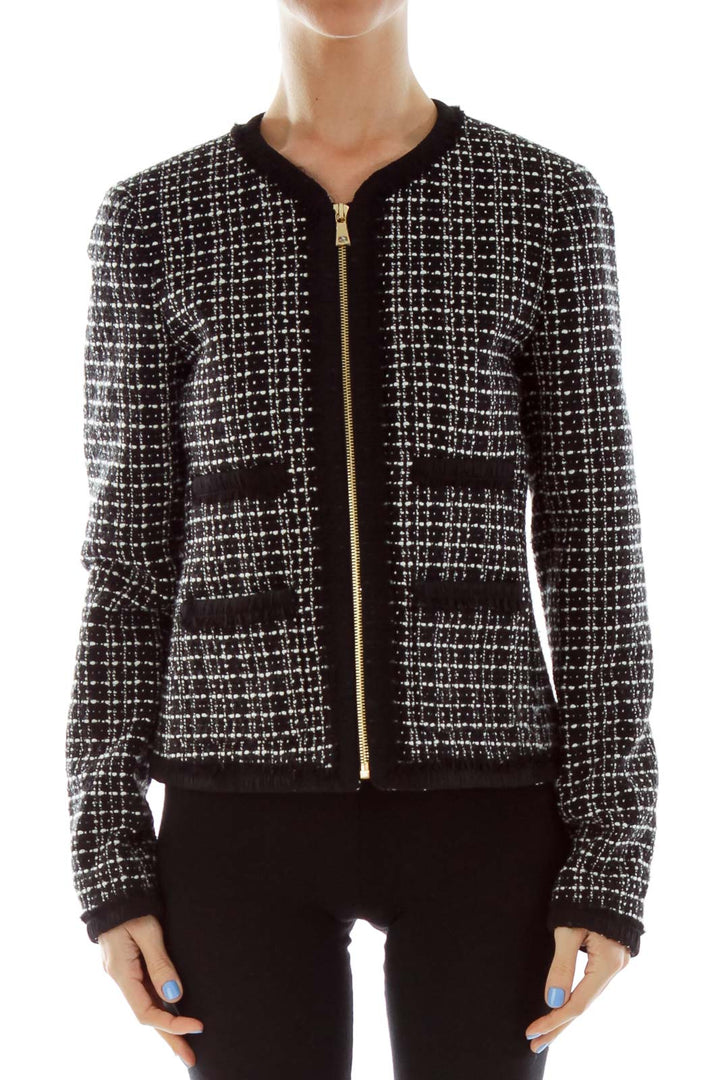 Black White Tweed Jacket