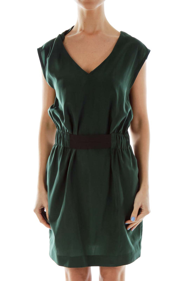 Green Belted Dress