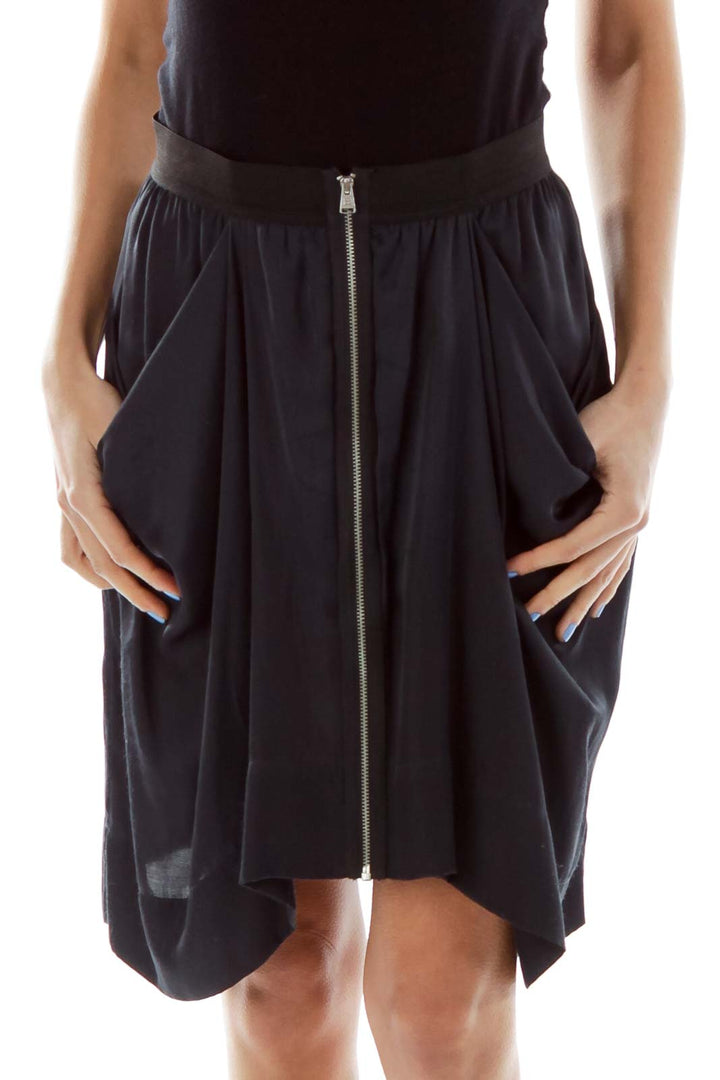 Black Pocketed Skirt