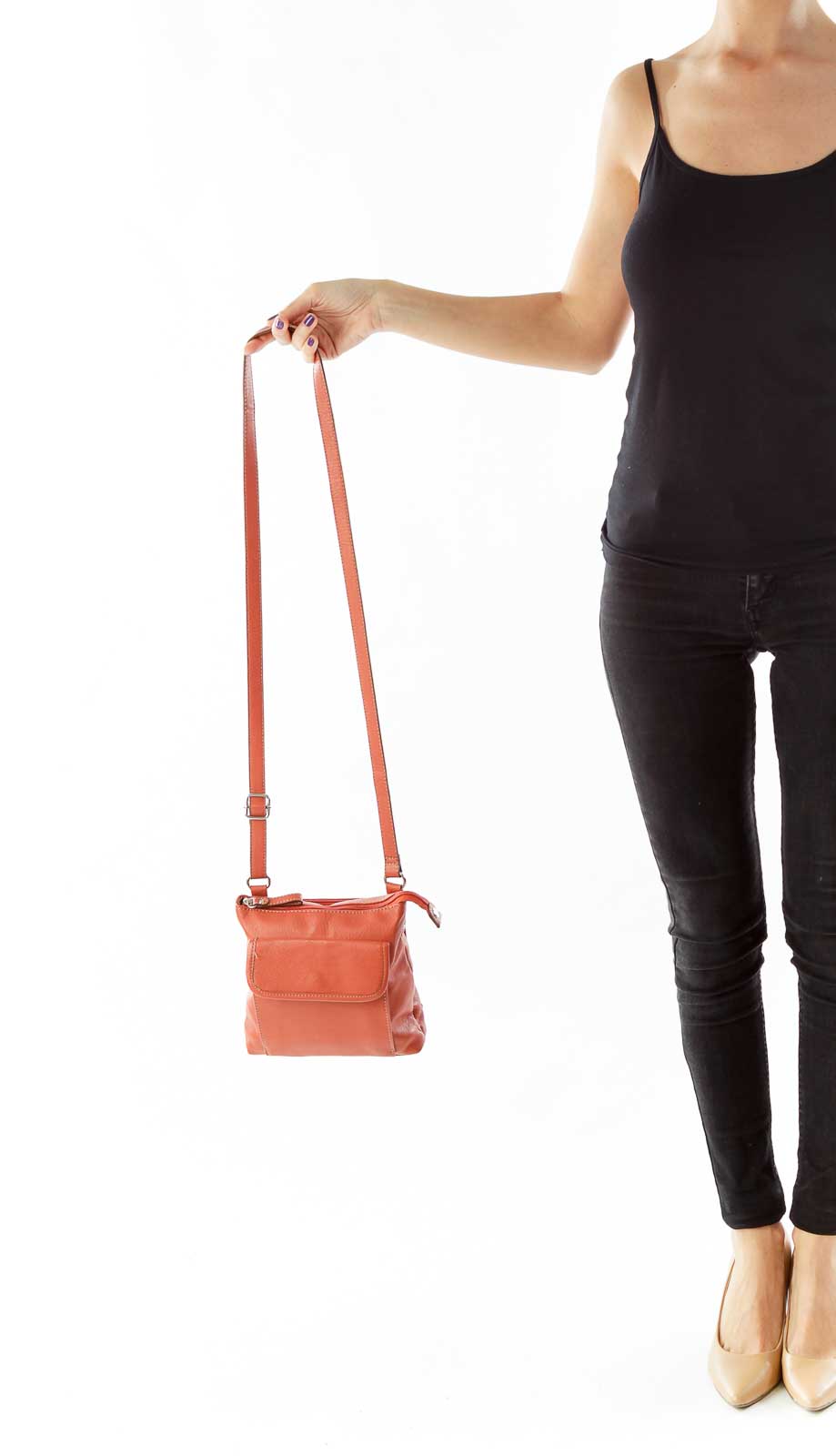 Brown Leather Crossbody Bag