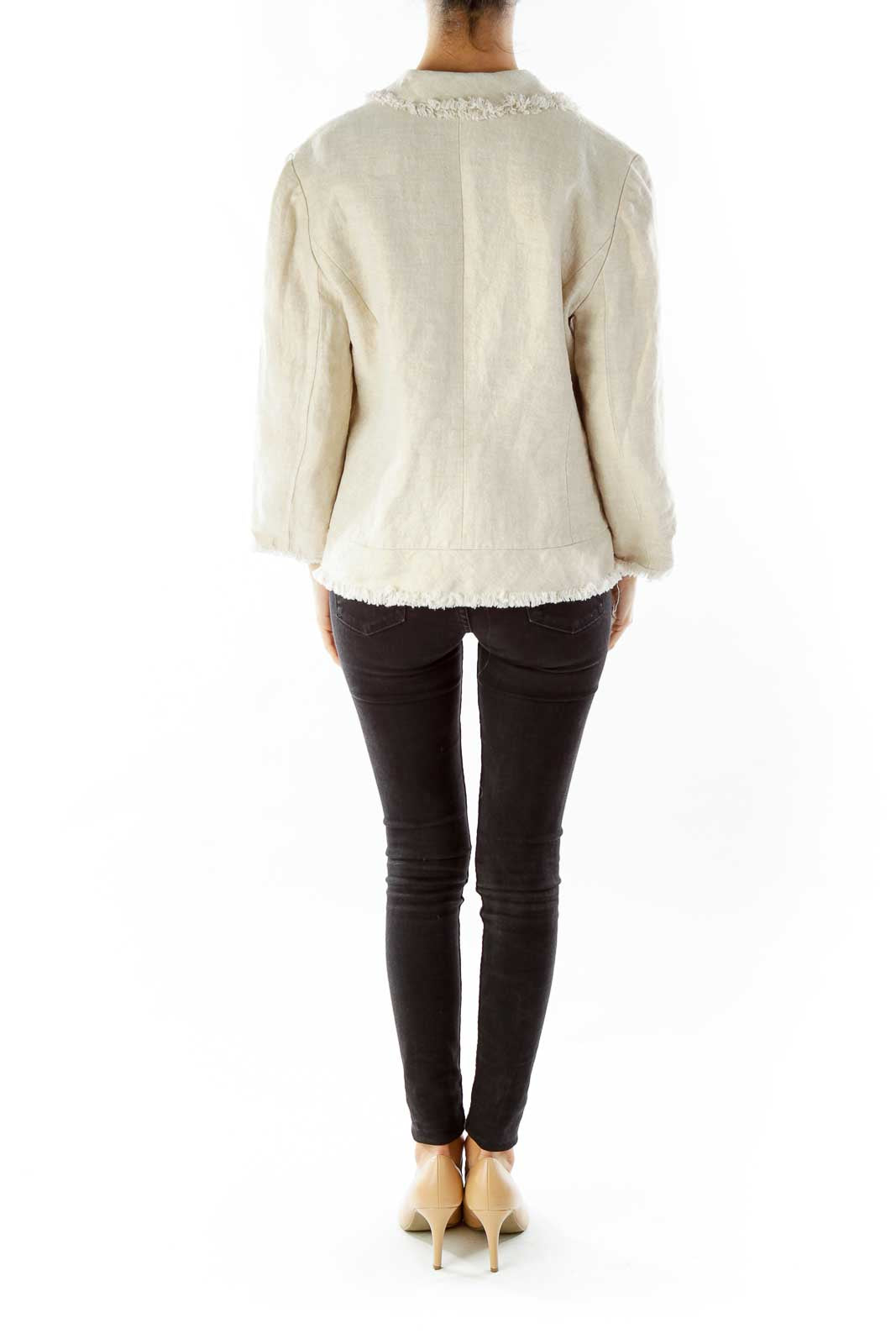 Beige Metallic Jacket