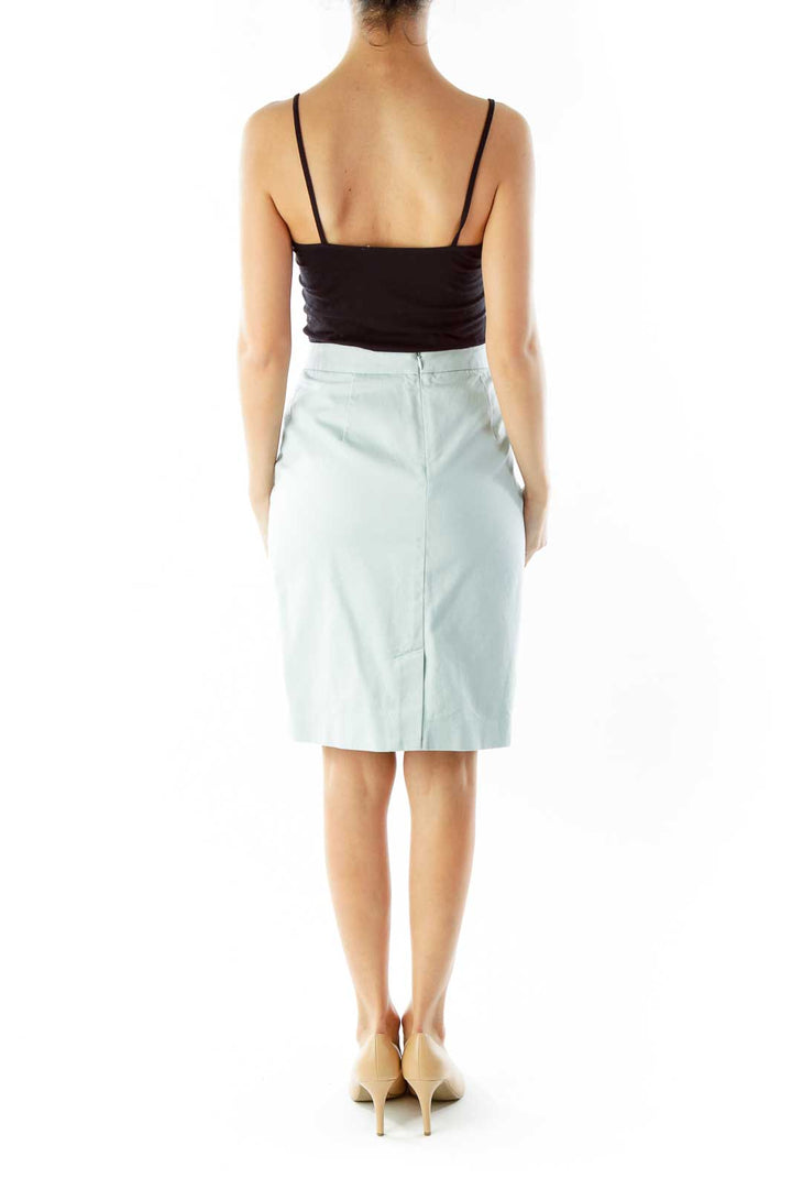 Blue Pencil Skirt