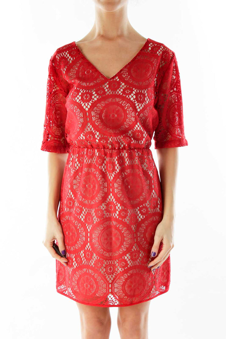 Red Lace Dress