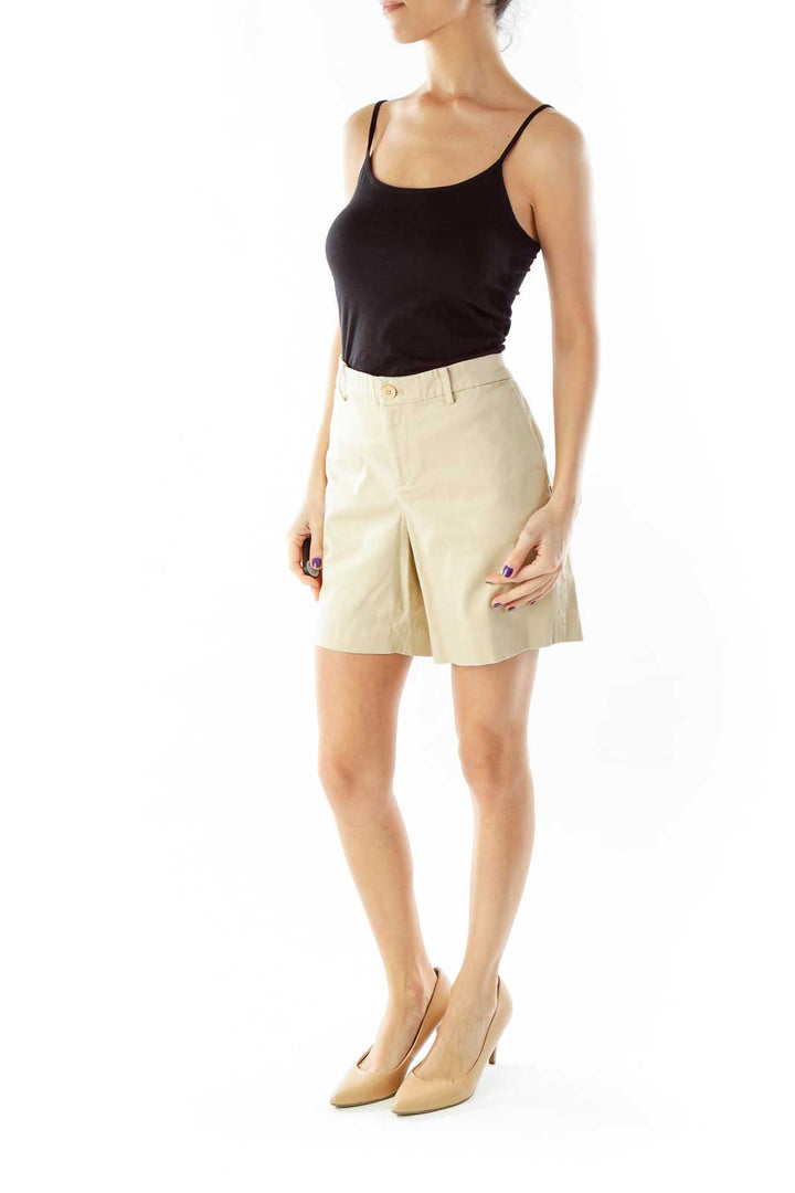 Brown Cropped Shorts