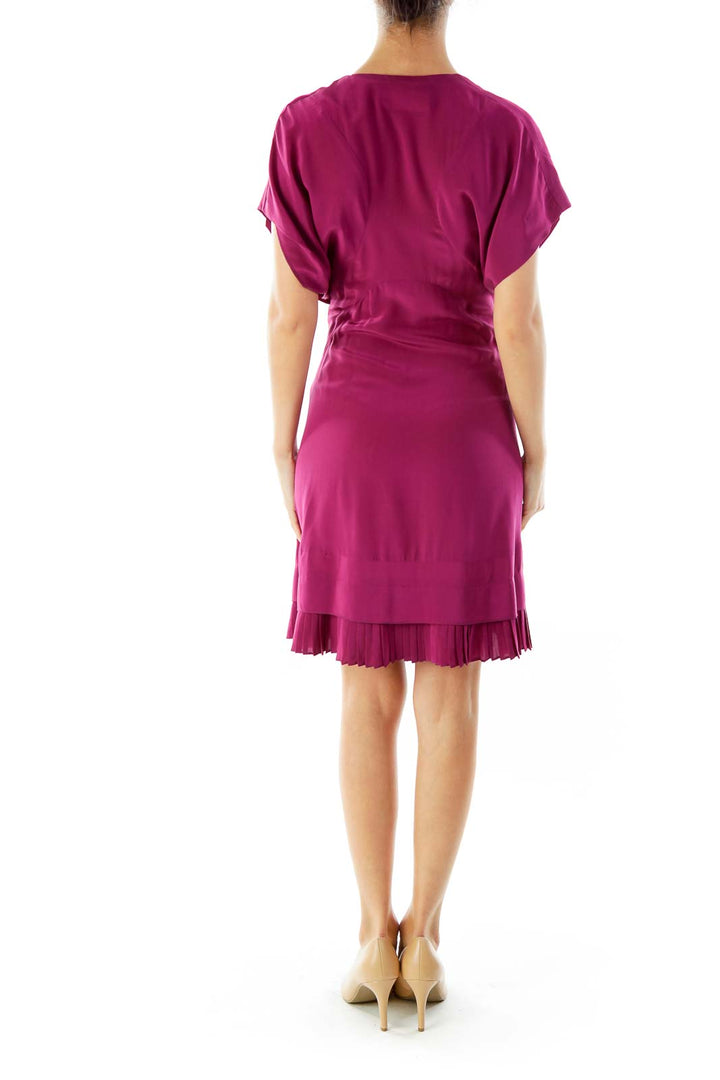 Purple Ruffled Day Dress