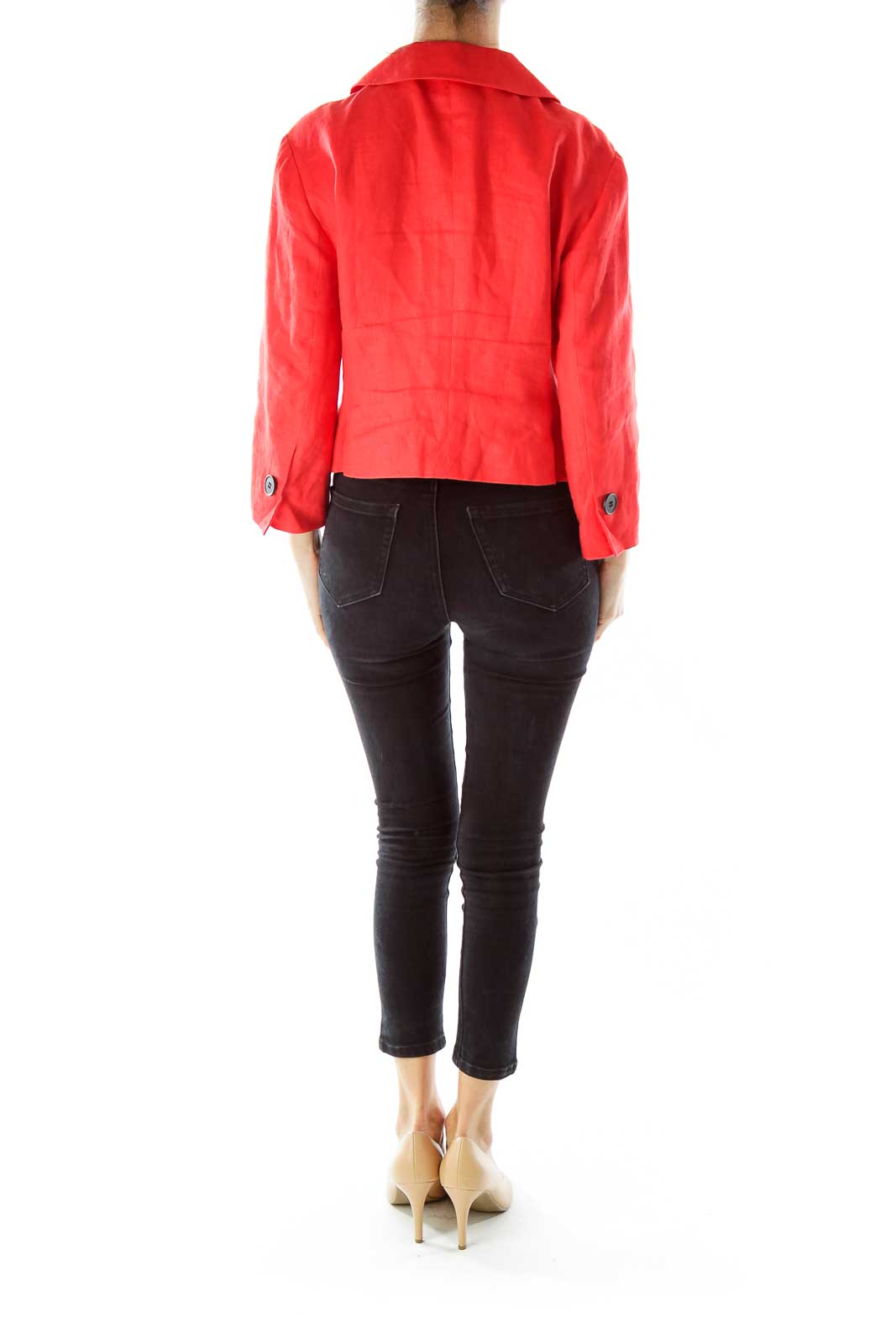 Red Cropped Jacket