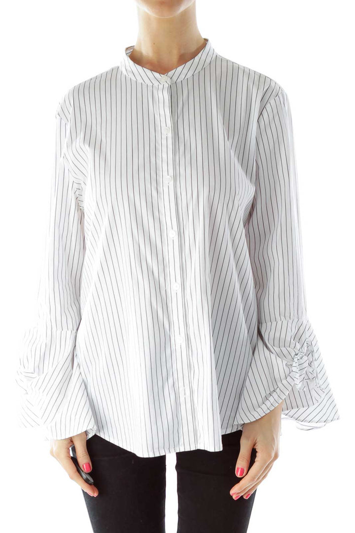 Black White Pinstripe Shirt