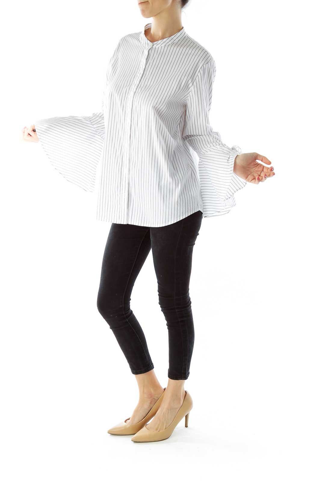 Black White Pinstripe Shirt