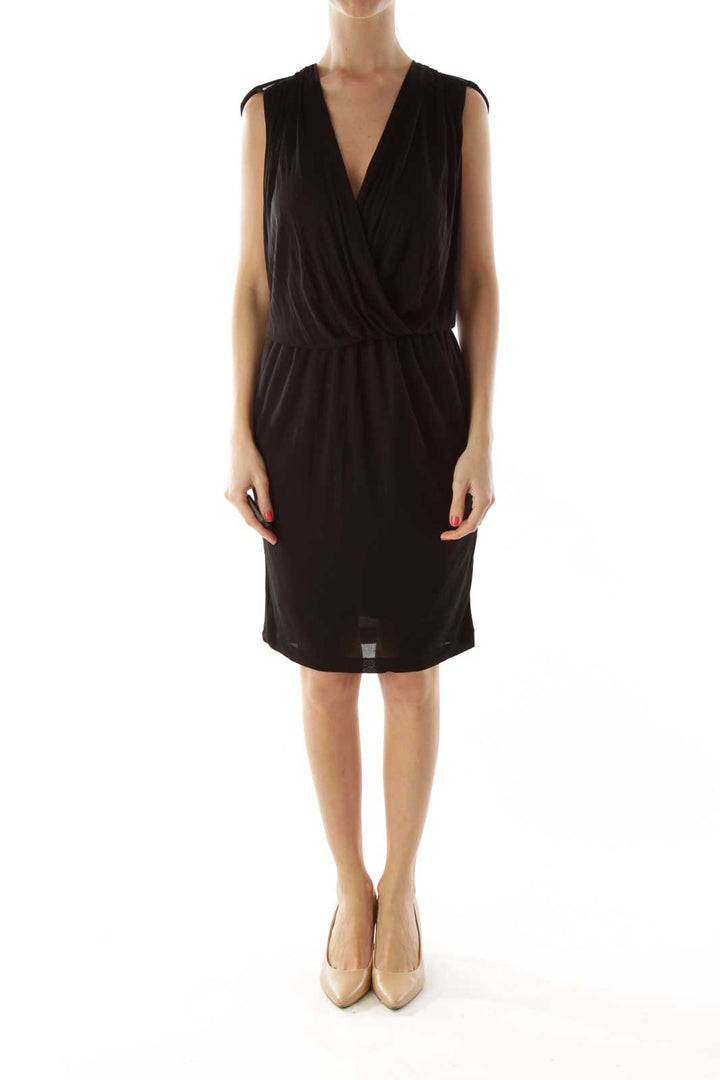 Black Zippered Cocktail Dress