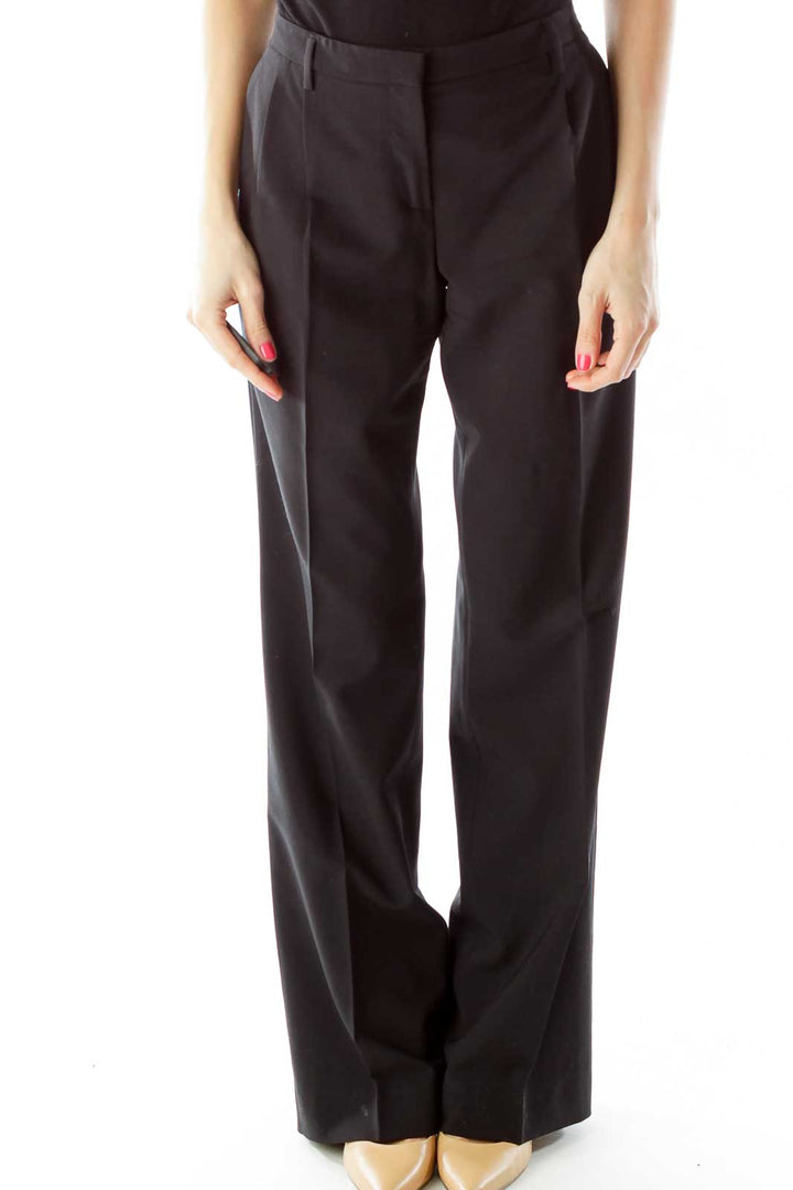 Black Straight Leg Pants