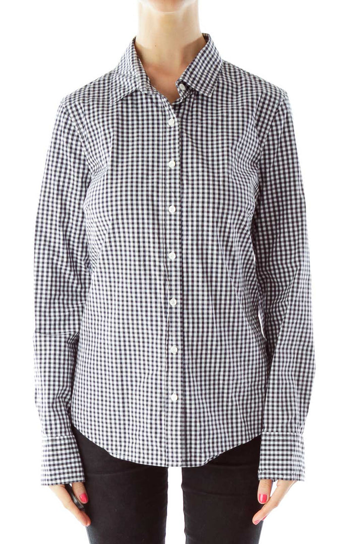 Black White Gingham Shirt