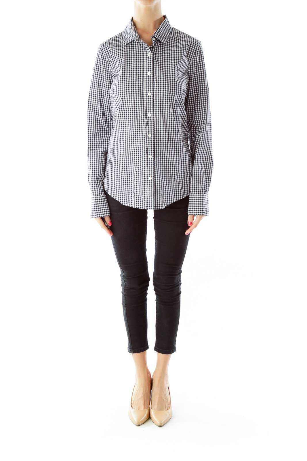 Black White Gingham Shirt