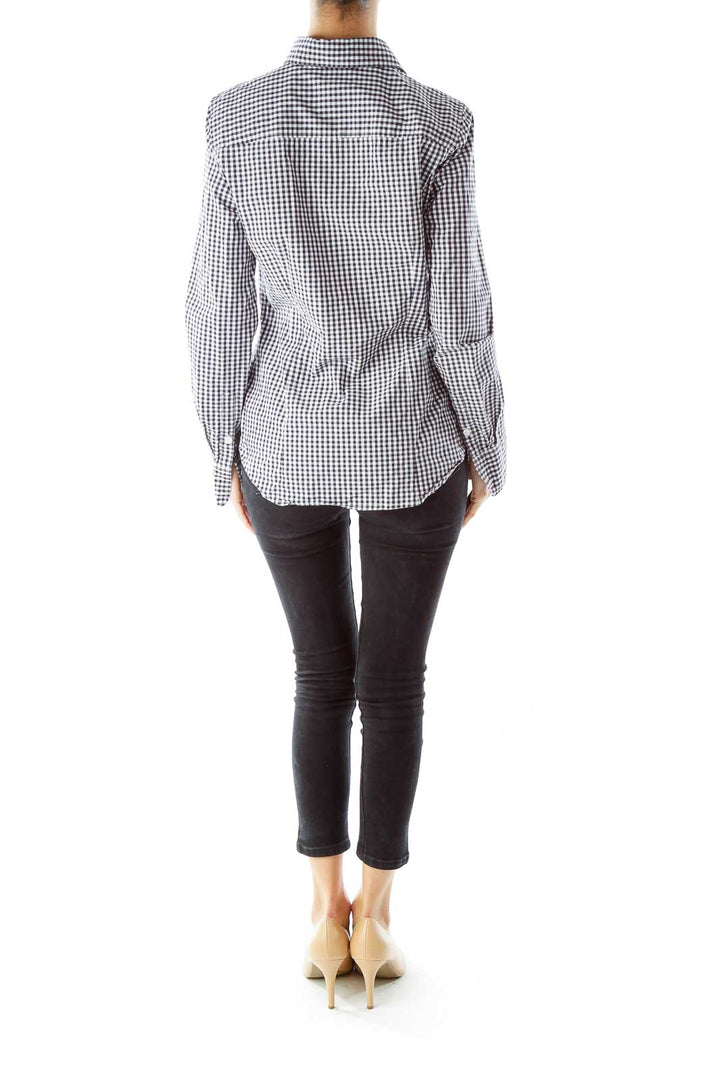 Black White Gingham Shirt