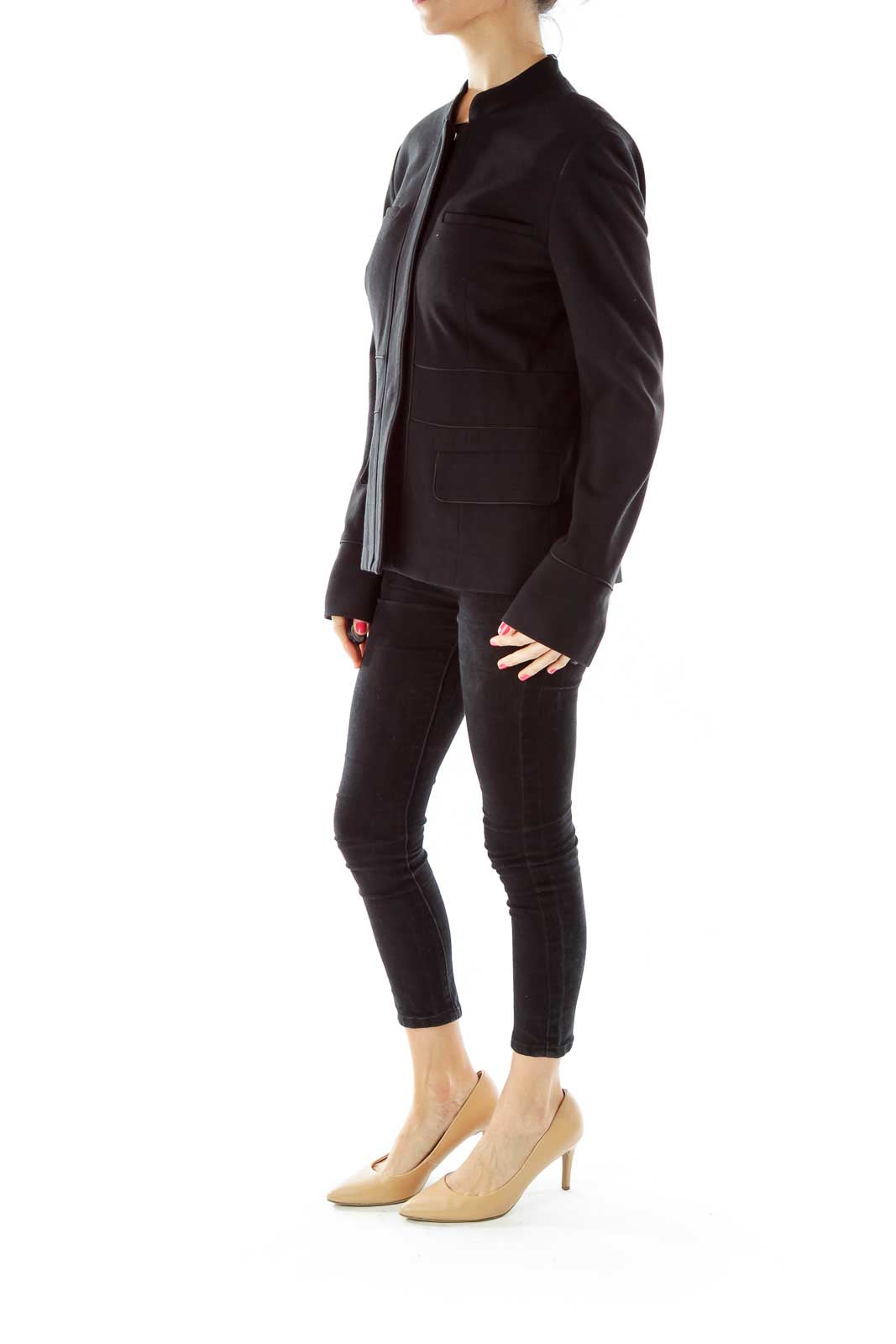 Black Pocketed Blazer