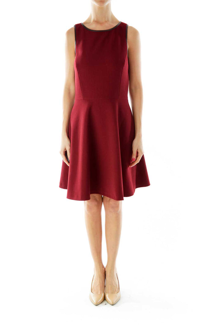 Scarlet Round Neck A-Line Dress