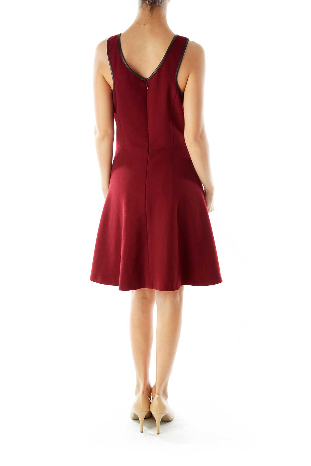 Scarlet Round Neck A-Line Dress