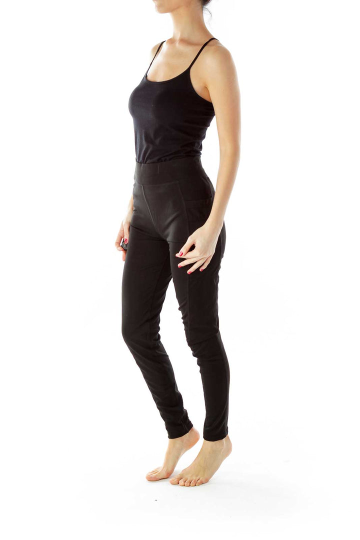 Black Pocketed Yoga Pants