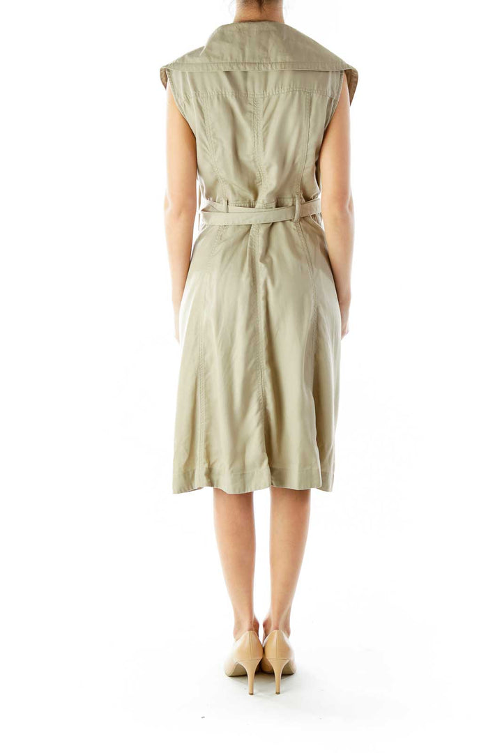 Beige Cargo Day Dress