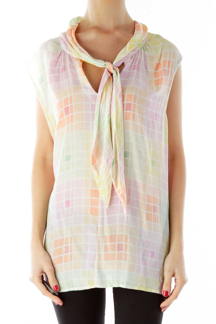 Multicolor Sleeveless Blouse