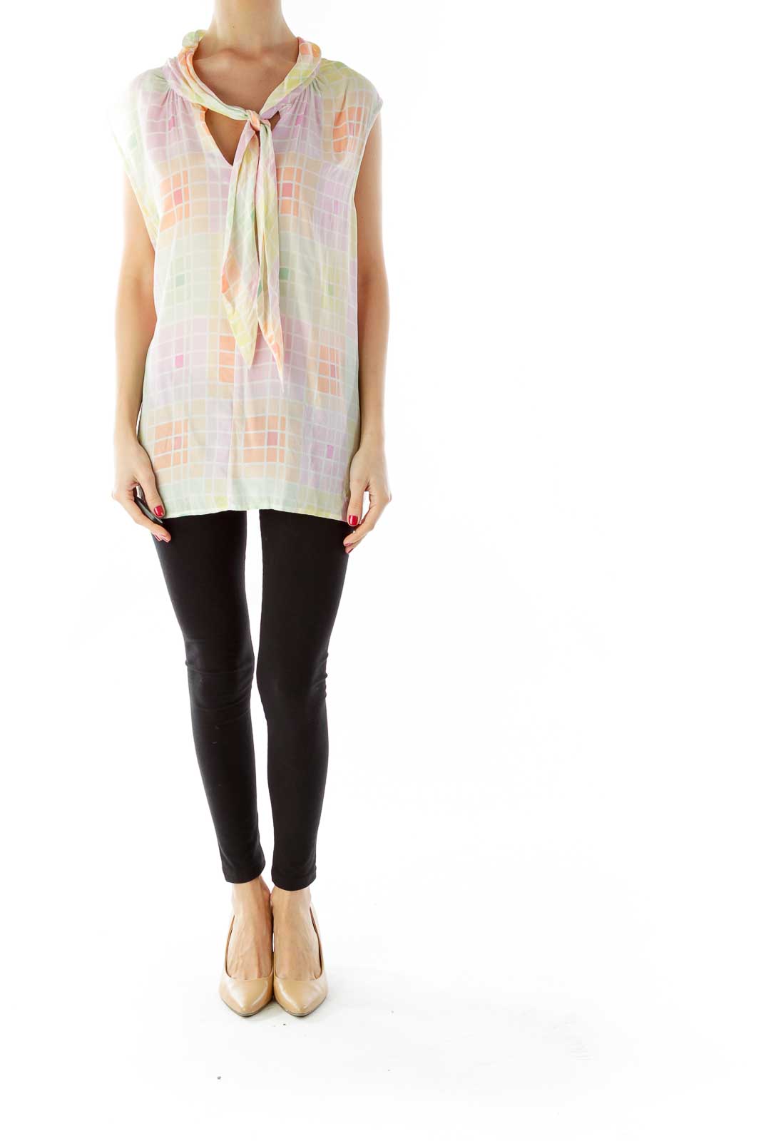 Multicolor Sleeveless Blouse