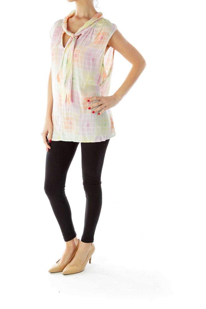 Multicolor Sleeveless Blouse