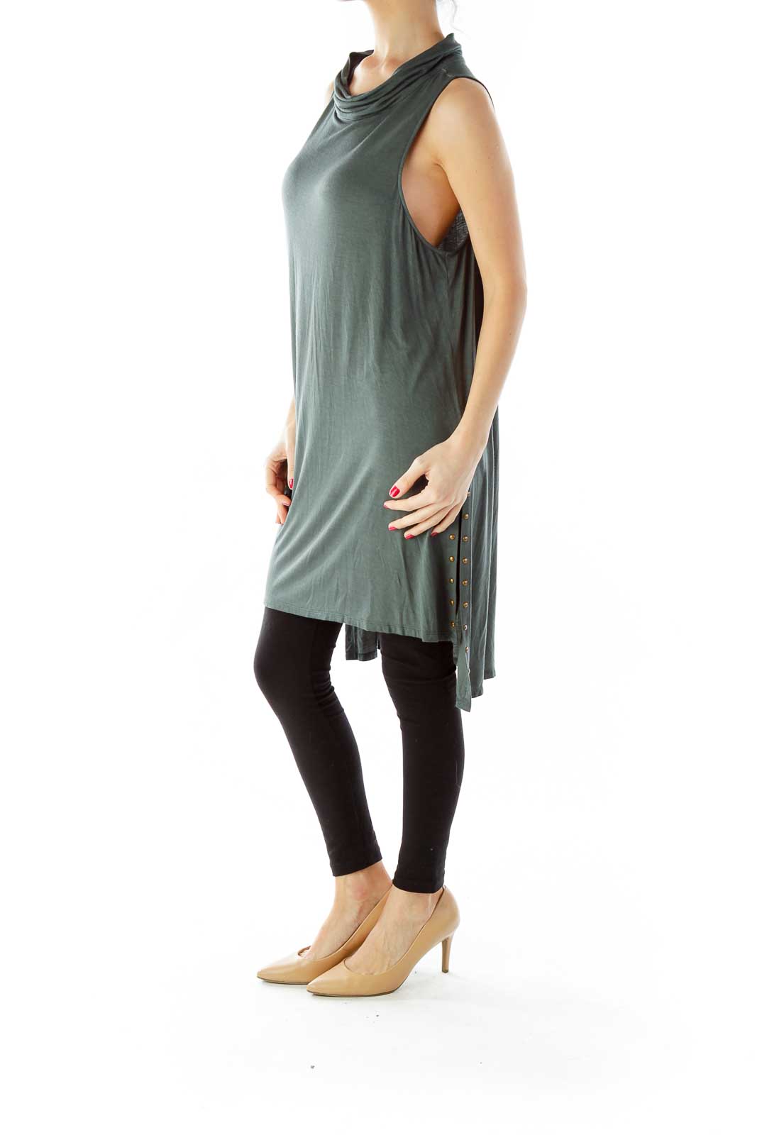 Green Sleeveless Tunic