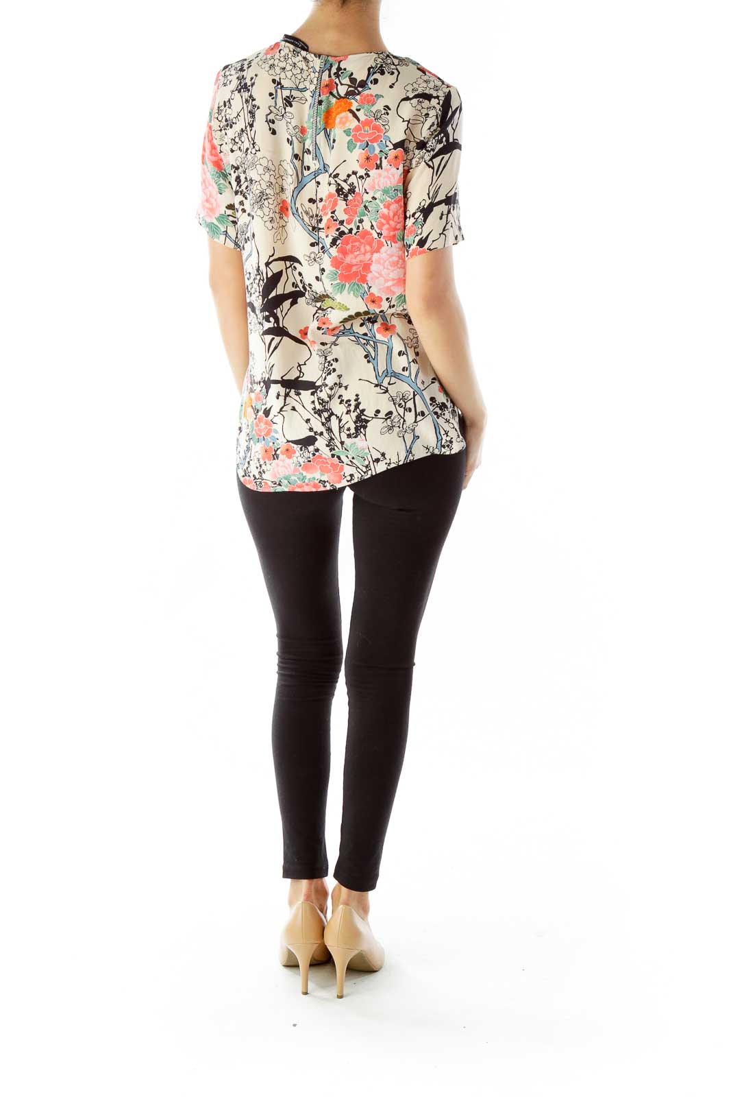 Multicolor Flower Print Blouse