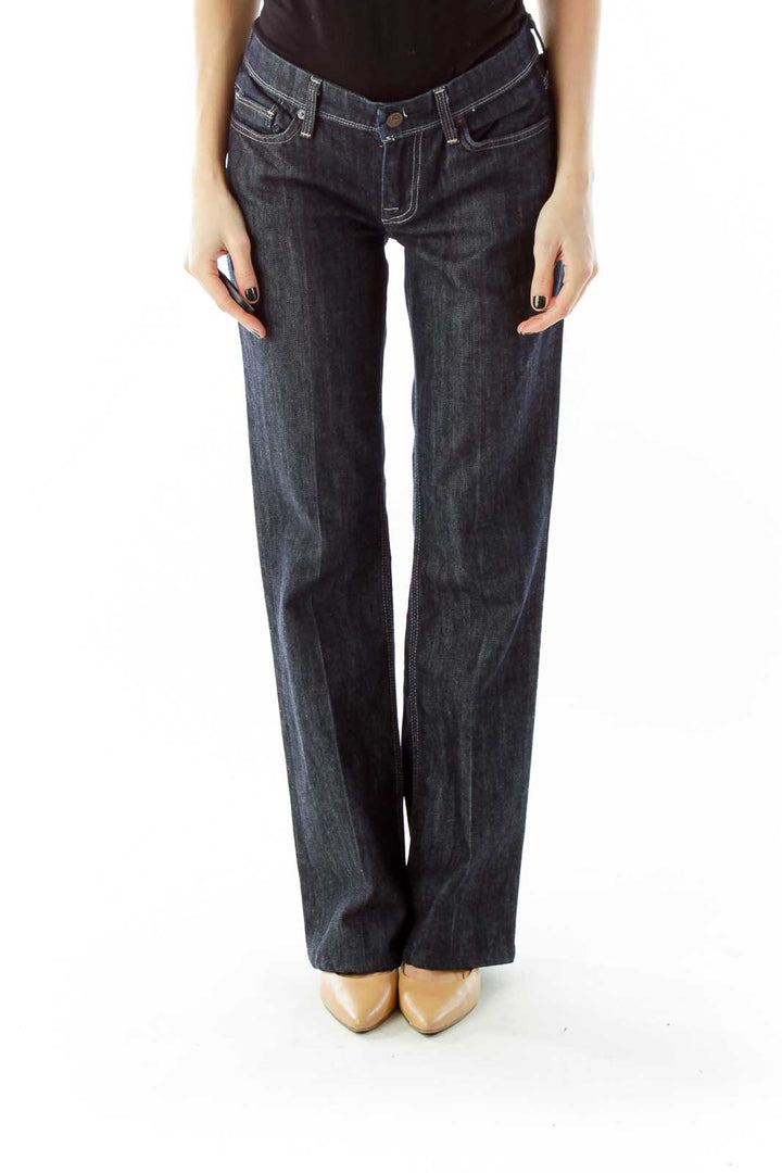 Dark Denim Flared Jeans