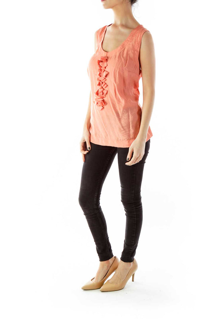 Peach Flower Tank Top