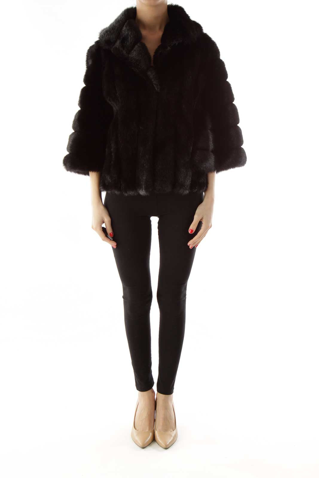 Black Faux-Fur Jacket