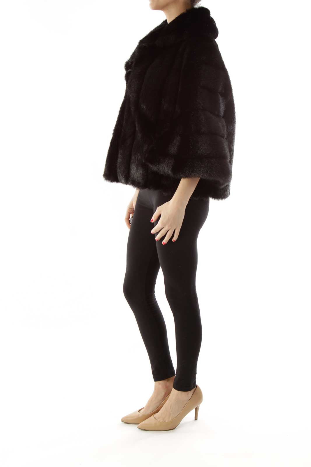 Black Faux-Fur Jacket